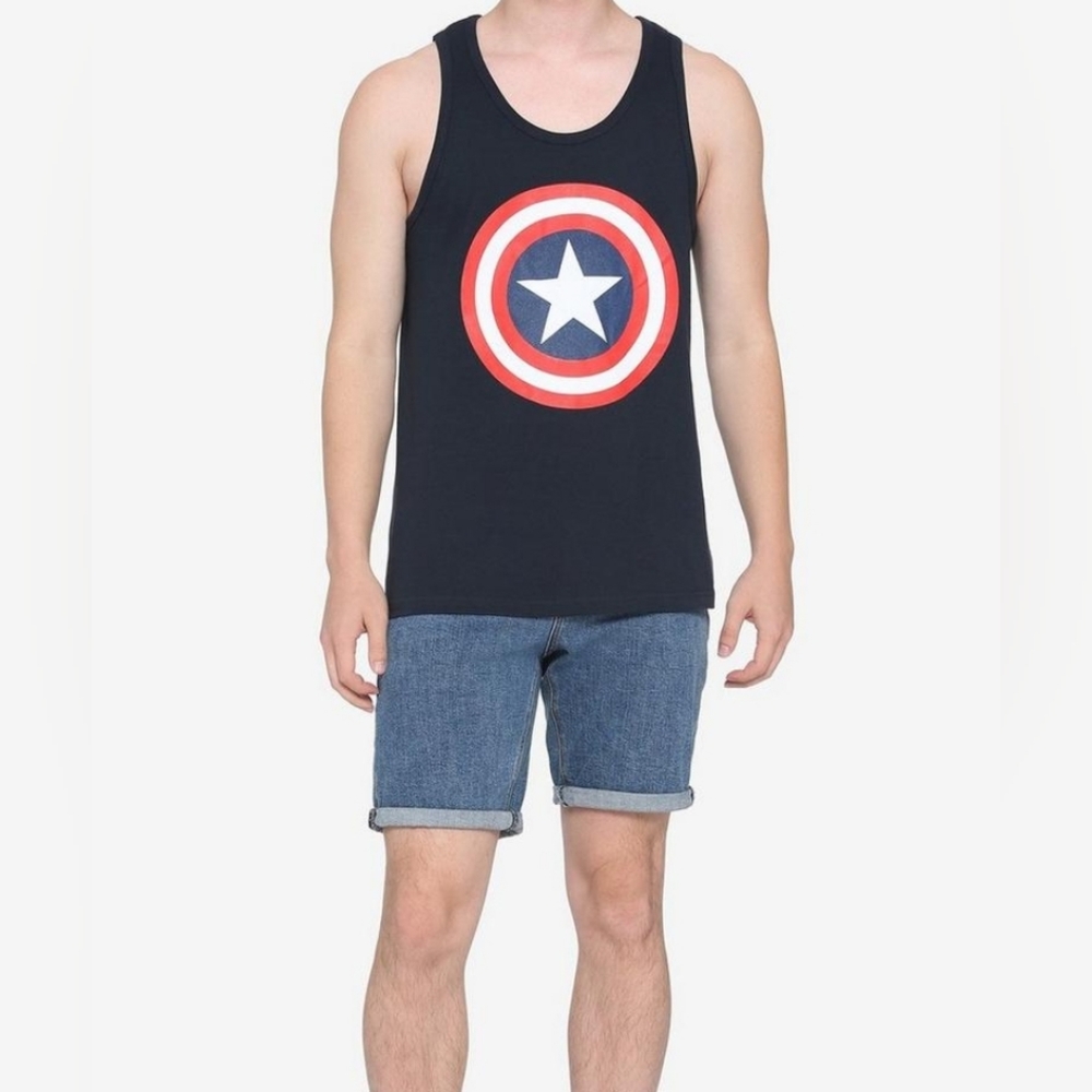 Disney Marvel Captain America Shield Tank Top